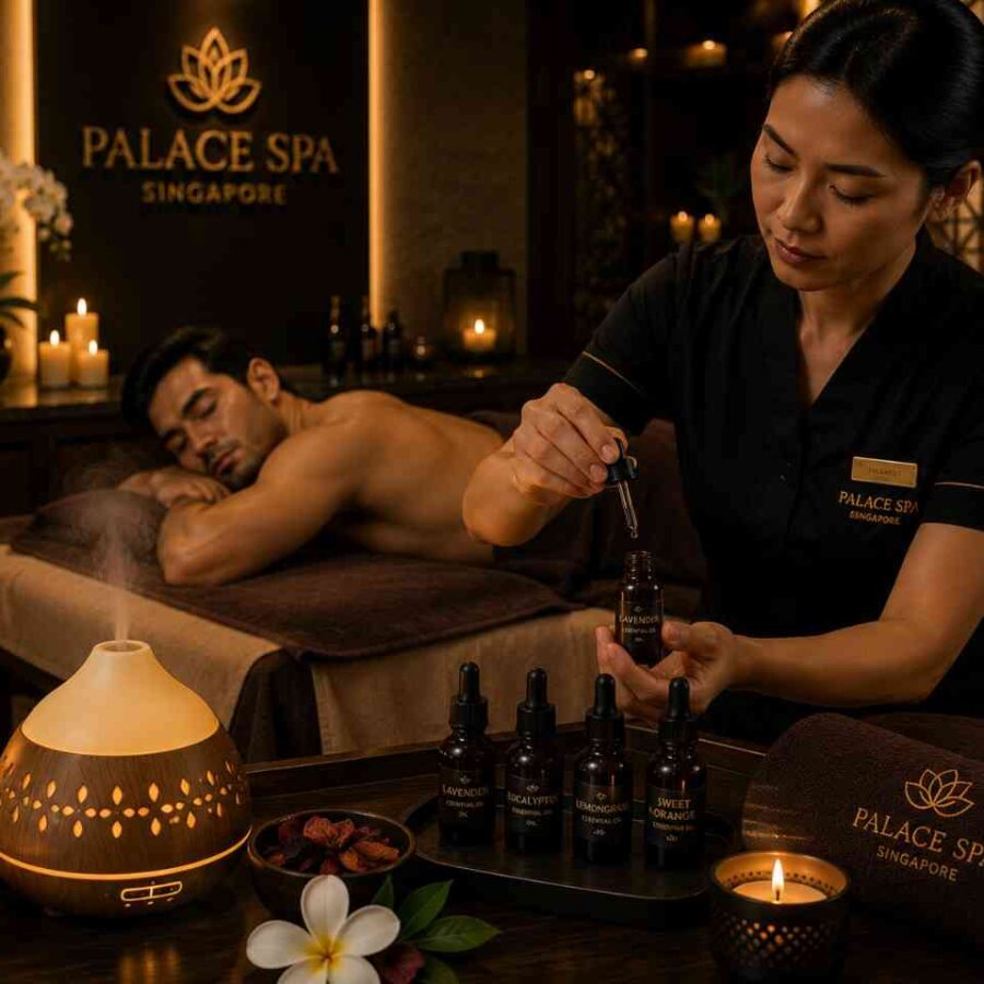 Massage Table Setup